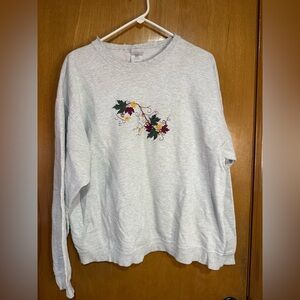 🍂 Vintage Embroidered Crewneck Sweatshirt -‎ XL 🍂